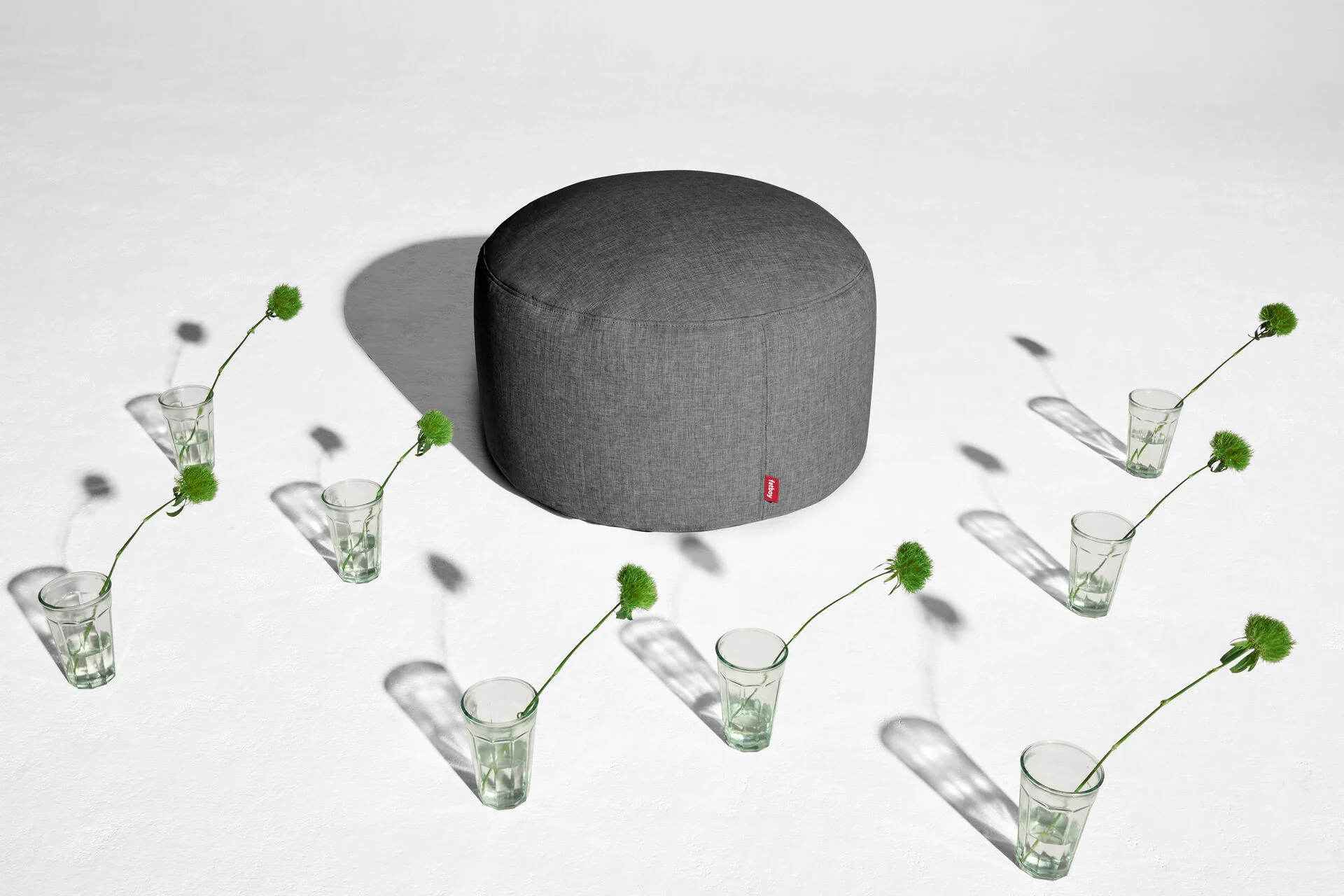 Point Large Outdoor Pouf - Image 9
