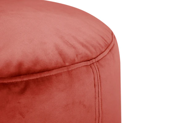 Point Recycled Velvet Pouf Ottoman (Special) - Image 3