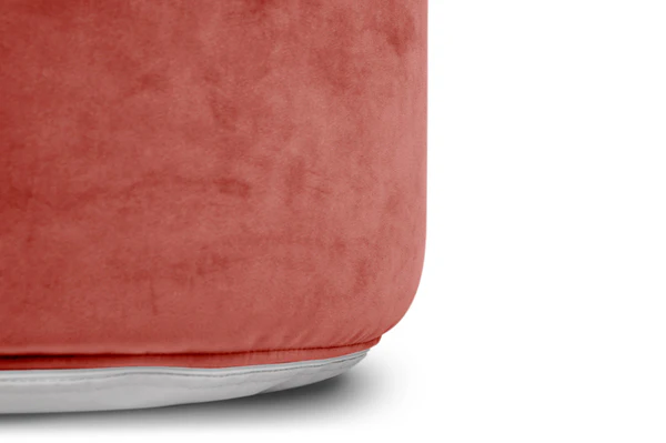 Point Recycled Velvet Pouf Ottoman (Special) - Image 5