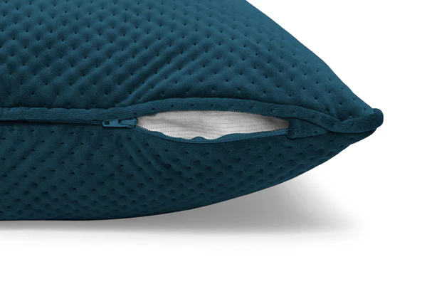 Square Recycled Royal Velvet Accent Pillow - Image 8