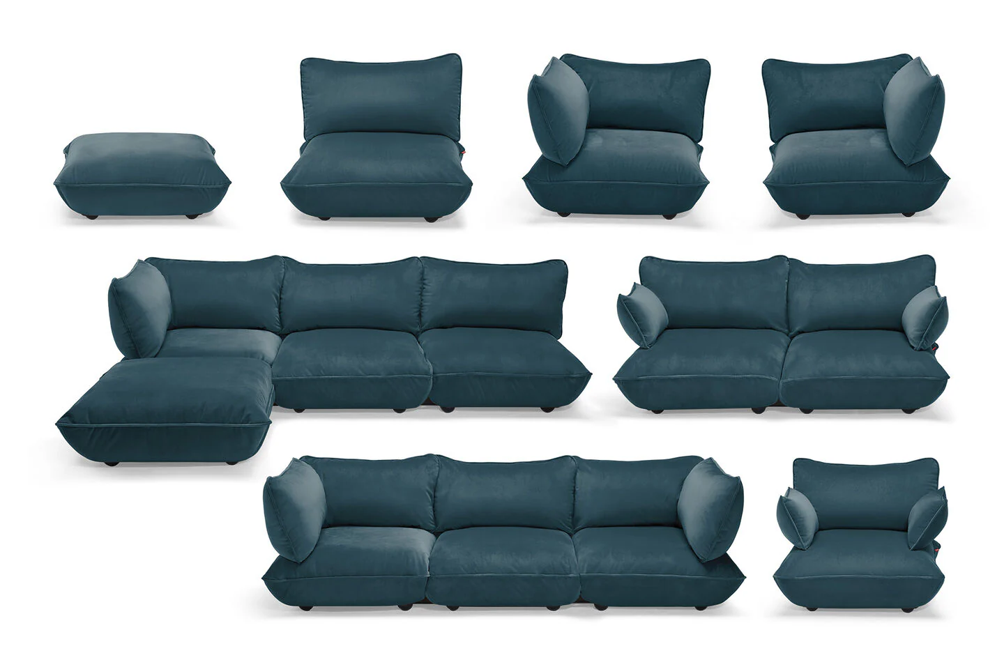 Sumo Corner Seat Recycled Velvet - Image 17